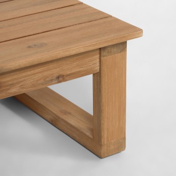 Rohová pohovka Flaviina pro 5 osob ze 100% akáciového dřeva s certifikátem FSC