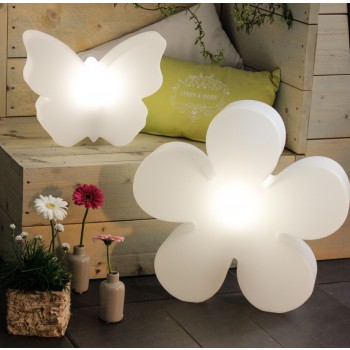 Zářící květina 40cm 32404W Design 8 ročních období