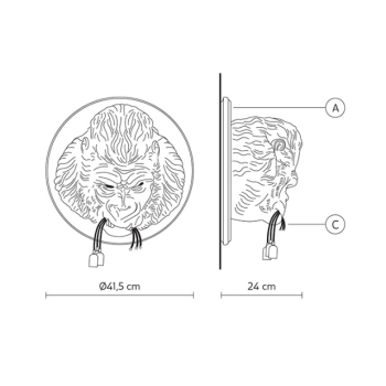 Nástěnná lampa Karman Amsterdam