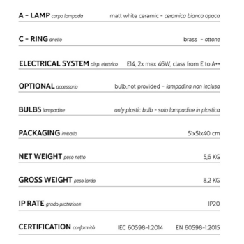 Nástěnná lampa Karman Corrado