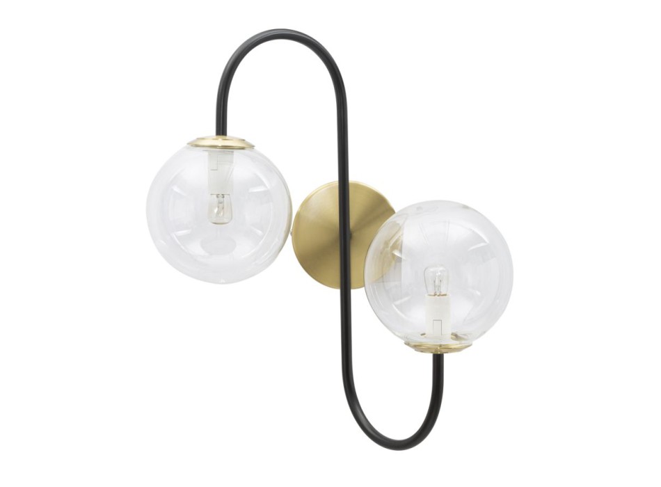 ŽELEZNÁ ČERNÁ NÁSTĚNNÁ LAMPA