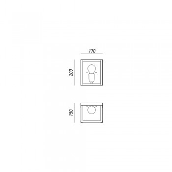 LONDON 205.08.FF IL FANALE nástěnné svítidlo