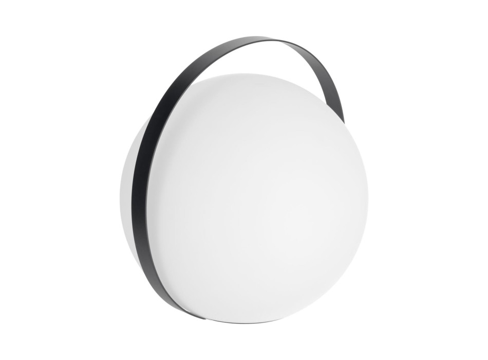 Stolní lampa Dinesh s černou ocelovou rukojetí