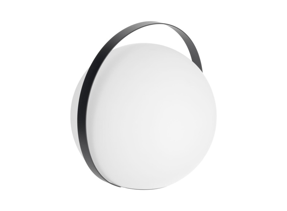 Stolní lampa Dinesh s černou ocelovou rukojetí