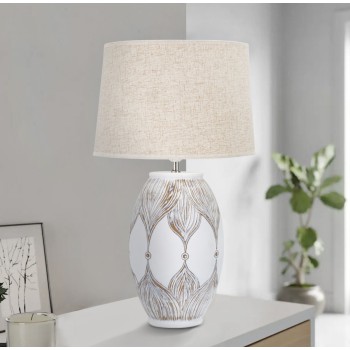 Oválná stolní lampa z pryskyřice Athens