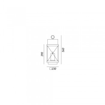 Malá venkovní lucerna LANTERNE 265.11.FF IL FANALE