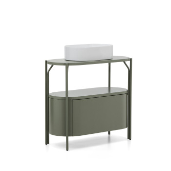 Koupelnová skříňka Arely s ocelovou konstrukcí a lakovaným MDF