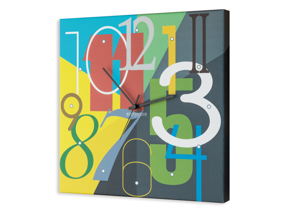 Hodinky PINTDECOR s barevnými čísly G2438