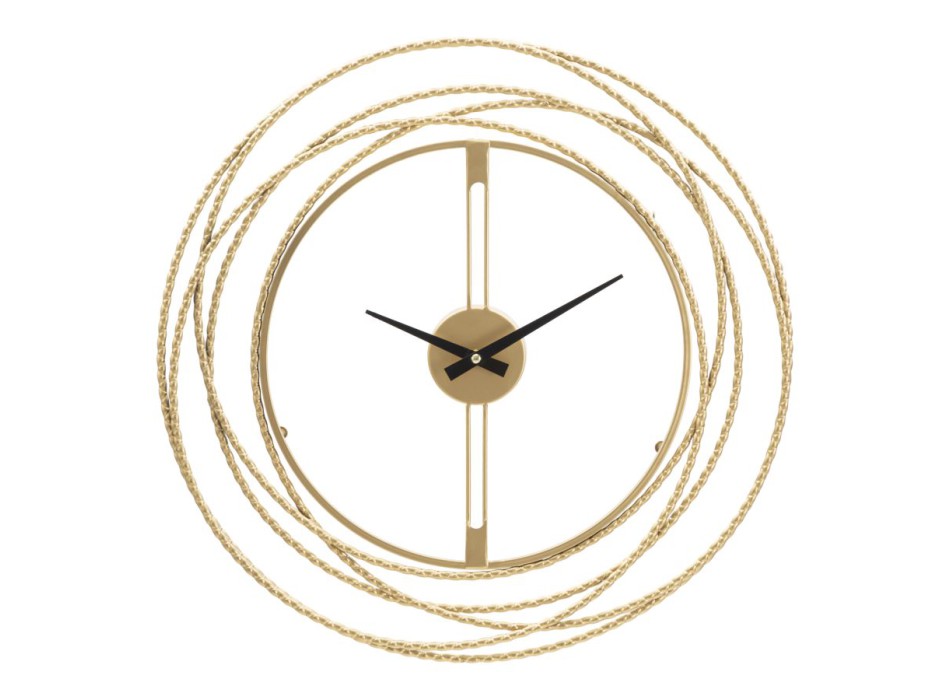NÁSTĚNNÉ HODINY SE ZLATÝMI PÁSKY