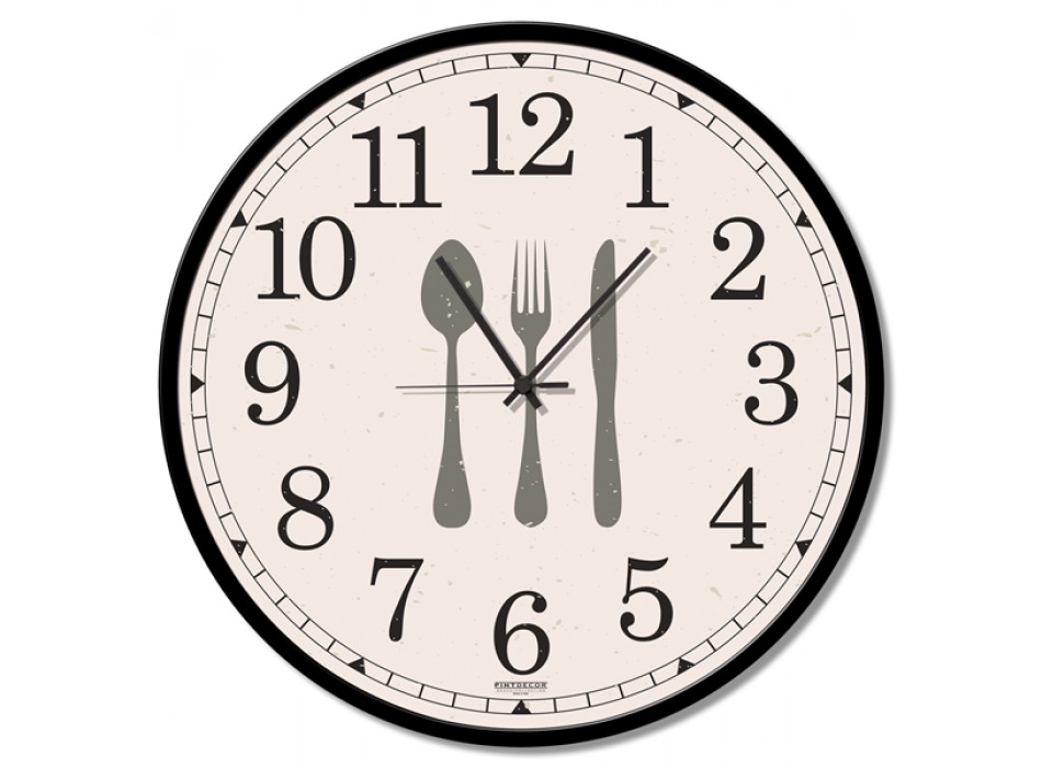 Hodiny s vidličkami a ručičkami GTO6604 PINTDECOR
