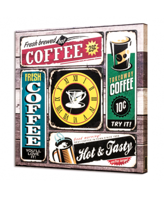 Hodiny PINTDECOR HORKÁ KÁVA G3558