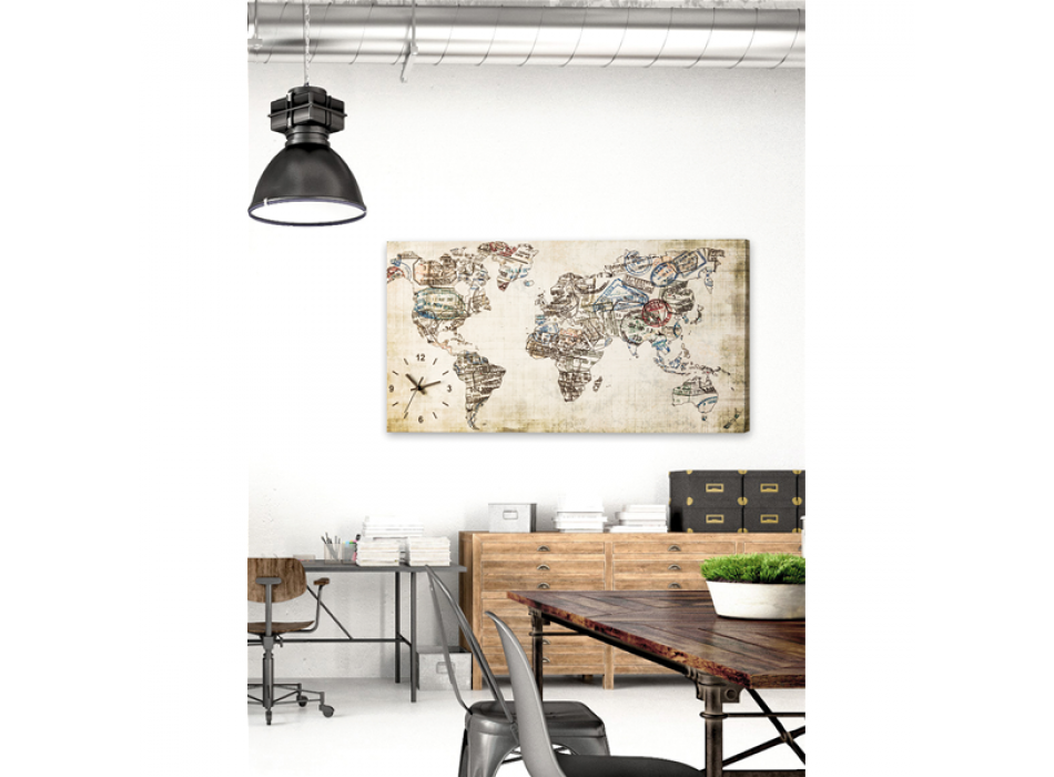 Hodiny POŠTOVNÍ ZNÁMKY G1684 PINTDECOR