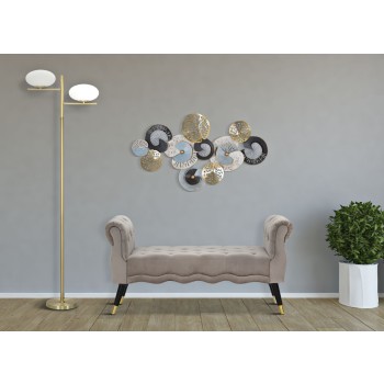 PAŘÍŽSKÁ LAVICE ŠEDÁ/ZLATÁ