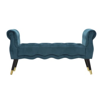 Lavice Paříž, tyrkysová/zlatá