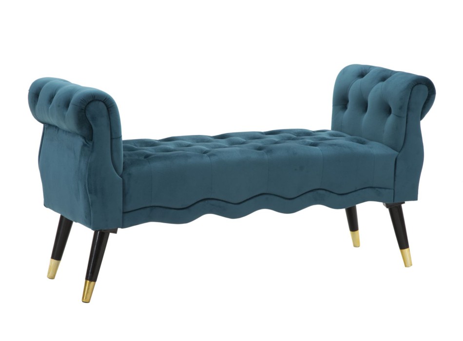 Lavice Paříž, tyrkysová/zlatá