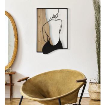 NÁSTĚNNÝ PANELY BEAUTY ZE ŽELEZA A DŘEVA