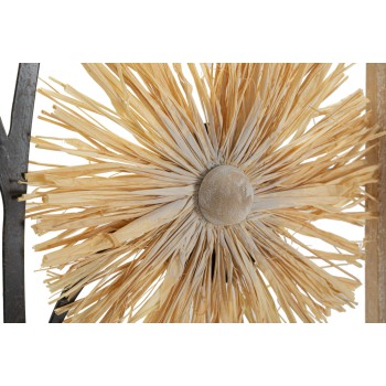 NÁSTĚNNÝ PANELY ZE ŽELEZA A DŘEVA VÁZA