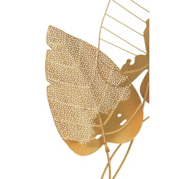 PODZIMNÍ LISTOVÝ ZLATÝ ŽELEZNÝ PANEL