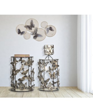 TMAVÝ MOTÝL ŽELEZNÝ PANEL