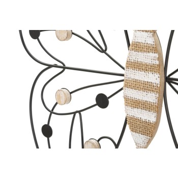 ŽELEZNÝ A DŘEVĚNÝ MOTÝLÍ PANEL