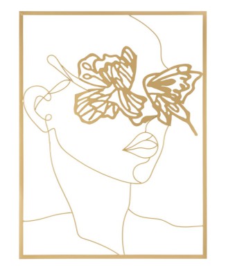 ŽELEZNÝ PANEL SE ZLATÝM POVRCHEM