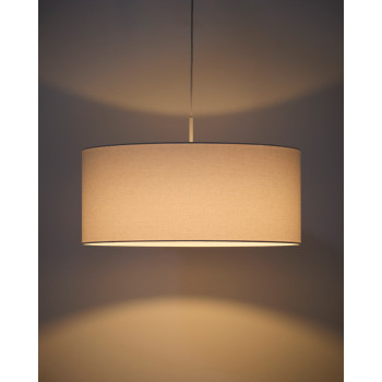 Stínidlo na stropní lampu Niani Ivory z bavlny, Ø 60 cm