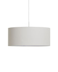 Stínidlo na stropní lampu Niani Ivory z bavlny, Ø 60 cm
