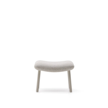 Podnožka Inari béžová a béžová ocel 60 x 50 cm FSC Mix Credit