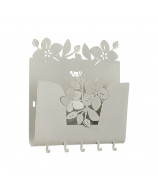 Držák na klíče/poštovní poštu s motivem lotosového květu 3312 Umění a řemesla