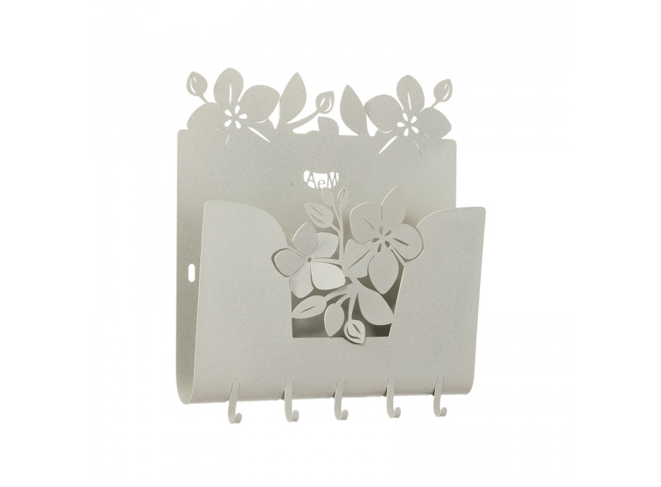 Držák na klíče/poštovní poštu s motivem lotosového květu 3312 Umění a řemesla