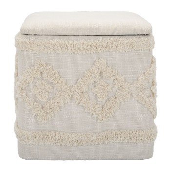 ČTVERCOVÝ DAMAŠKOVÝ NÁDOBA PUFF