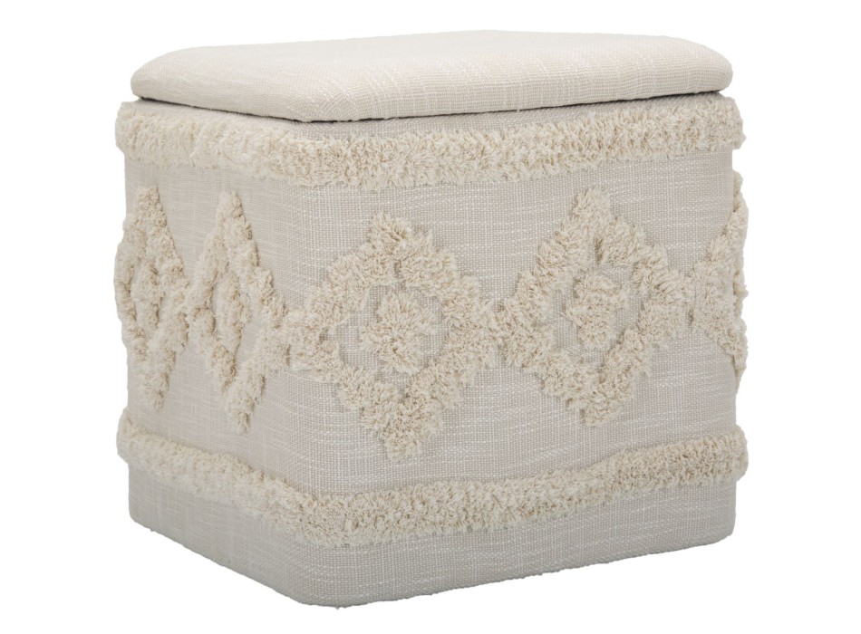 ČTVERCOVÝ DAMAŠKOVÝ NÁDOBA PUFF