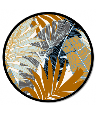 GT6152 PINTDECOR Obraz s kruhem z listů