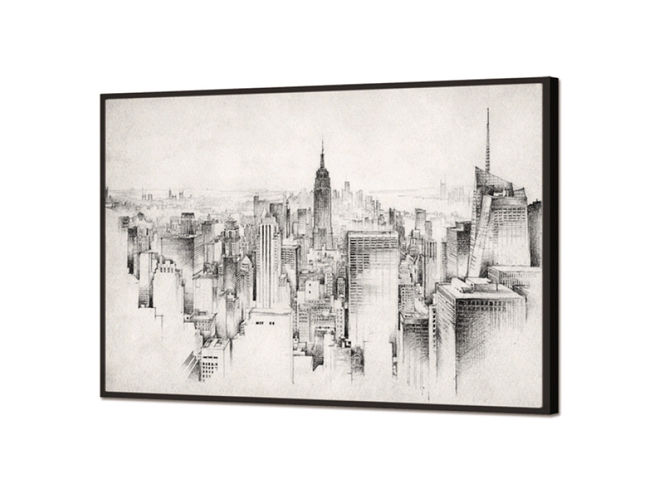 GL3460 PINTDECOR SVĚTÍCÍ OBRAZ TUŽKOU S MĚSTEM