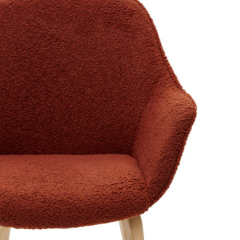 Židle Aleli z ovčí kůže