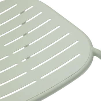 Stohovatelná venkovní židle Brai z tmavě šedé pozinkované oceli