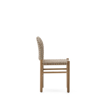 Venkovní židle Tavira z masivního teakového dřeva