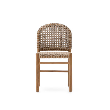 Venkovní židle Tavira z masivního teakového dřeva