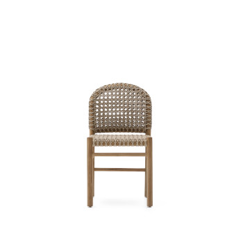 Venkovní židle Tavira z masivního teakového dřeva