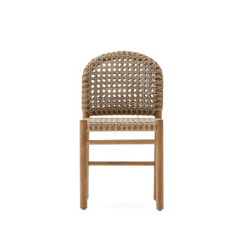 Venkovní židle Tavira z masivního teakového dřeva