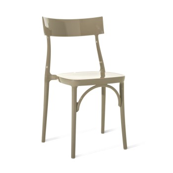 Židle Milano 2015, průhledný/neprůhledný polykarbonát, Colico