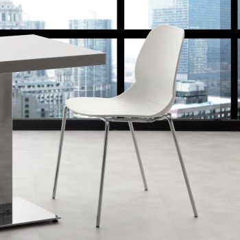 KOVOVÁ ŽIDLE S KOŽOVÝM PLÁTEM 019 ŽIDLE