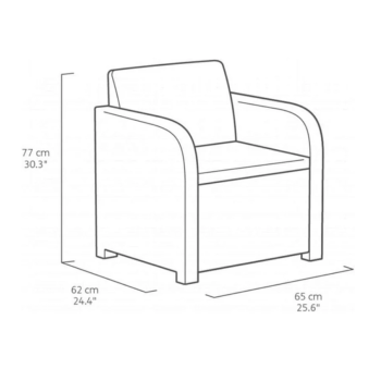 KETER CAROLINA LOUNGE SET Zahradní set