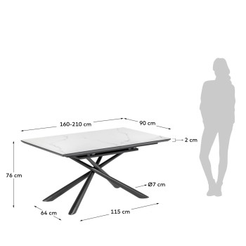 Skleněný stolní set Theone + otočná židle Jenna