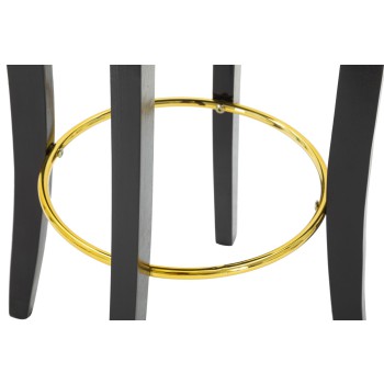 LUXUSNÍ ČERNÁ BAROVÁ STOLIČKA