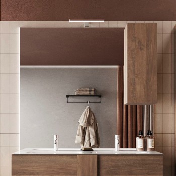 JUPITER Zrcadlo sloupové pro 1 dveře s LED osvětlením