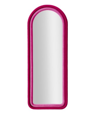 NÁSTĚNNÉ ZRCADLCO CLOE FUCHSIOVÉ VELVET