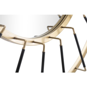 GLAM TMAVÉ NÁSTĚNNÉ ZRCADLCO