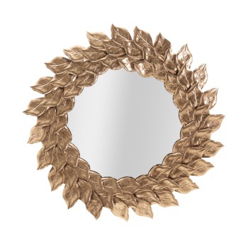 NÁSTĚNNÉ ZRCADLCO GLAM PETAL COPPER