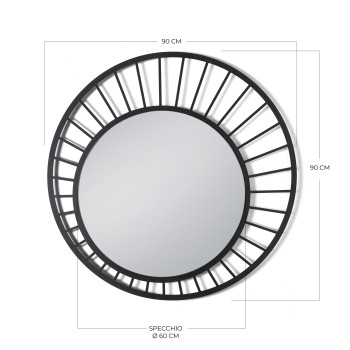 Nástěnné zrcadlo RAY od Arts and Crafts
